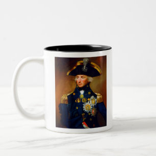 Porträtt i Admiral Horatio Nelson Två-Tonad Mugg