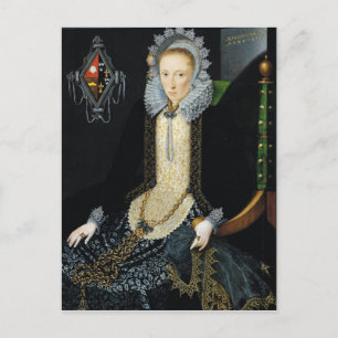 Porträtt i Adriana van Nesse, 1611 Vykort