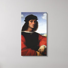 Porträtt i Agnolo Doni av Raphael Sanzio Canvastryck