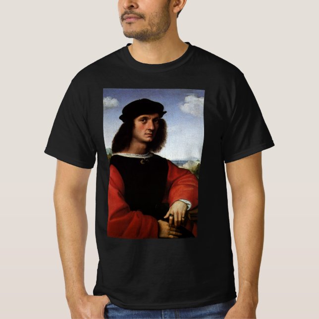 Porträtt i Agnolo Doni av Raphael Sanzio Tee Shirt (Framsida)