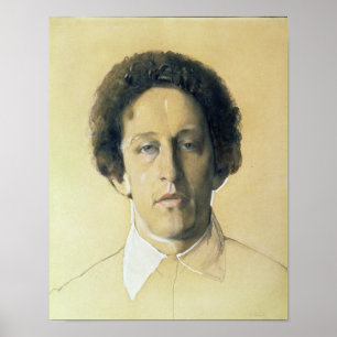 Porträtt i Aleksandr Aleksandrovitj Blok , 1907 Poster