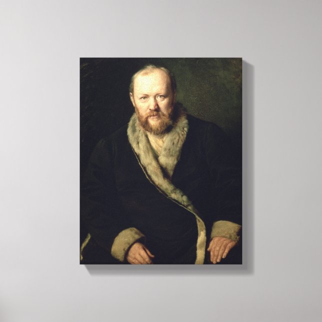 Porträtt i Aleksandr Ostrovsky 1871 Canvastryck (Framsida)