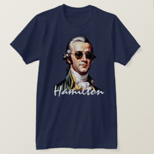 Porträtt i Alexander Hamilton i Sunglass T Shirt