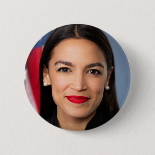 Porträtt i Alexandria Ocasio Cortez Knapp