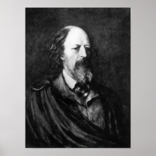 Porträtt i Alfred, Lord Tennyson c.1860 s Poster