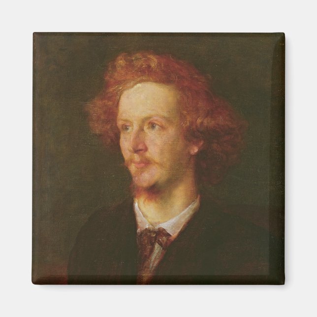 Porträtt i Algernon Charles Swinburne 1867 Magnet (Framsidan)