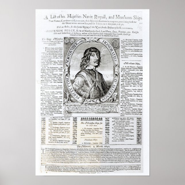 Porträtt i Algernon Percy Poster (Framsidan)