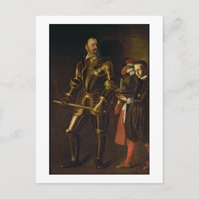 Porträtt i Alof de Wignacourt, stormästare i Vykort (Framsida)