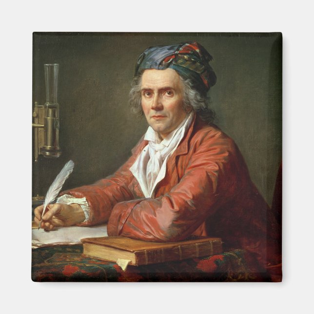 Porträtt i Alphonse Leroy, 1783 Magnet (Framsidan)