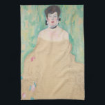 Porträtt i Amalie Zuckerkandl av Gustav Klimt Kökshandduk<br><div class="desc">Ofärdigt Porträtt i Amalie Zuckerkandl (1917) av Gustav Klimt är en vintage av Viktorian Era Symbolism bra art porträtt, där en kvinna som sitter med sin arm vikta mot henne och henne från skuldran till golv. Konstkritiker förutspår att detta biet skulle ha införlivat Klimts klassiska guld löv-teknik. I teckningen ingår...</div>