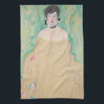 Porträtt i Amalie Zuckerkandl av Gustav Klimt Kökshandduk<br><div class="desc">Ofärdigt Porträtt i Amalie Zuckerkandl (1917) av Gustav Klimt är en vintage av Viktorian Era Symbolism bra art porträtt, där en kvinna som sitter med sin arm vikta mot henne och henne från skuldran till golv. Konstkritiker förutspår att detta biet skulle ha införlivat Klimts klassiska guld löv-teknik. I teckningen ingår...</div>
