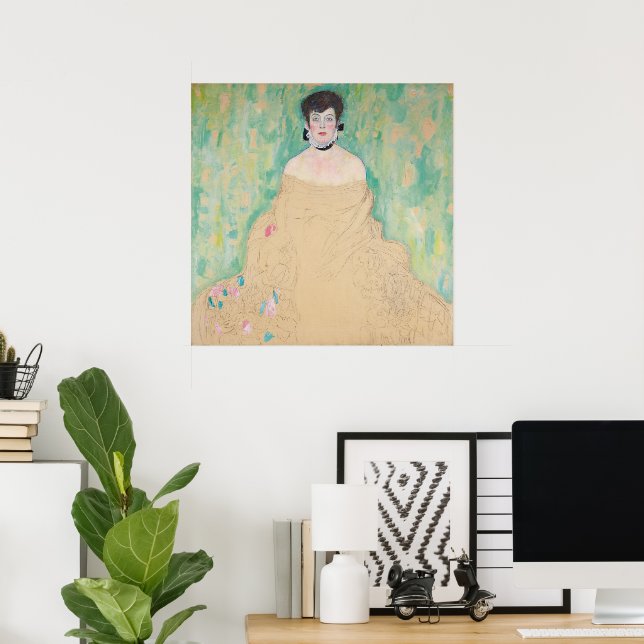 Porträtt i Amalie Zuckerkandl av Gustav Klimt Poster (Hemmakontoret)