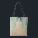 Porträtt i Amalie Zuckerkandl av Gustav Klimt Tygkasse<br><div class="desc">Ofärdigt Porträtt i Amalie Zuckerkandl (1917) av Gustav Klimt är en vintage av Viktorian Era Symbolism bra art porträtt, där en kvinna som sitter med sin arm vikta mot henne och henne från skuldran till golv. Konstkritiker förutspår att detta biet skulle ha införlivat Klimts klassiska guld löv-teknik. I teckningen ingår...</div>