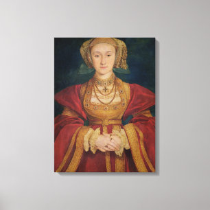 Porträtt i Anne of Cleves 1539 Canvastryck