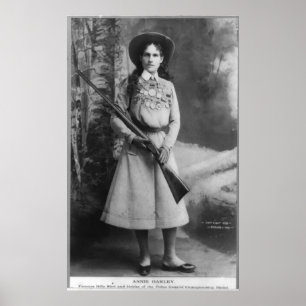 Porträtt i Annie Oakley, född Phoebe Ann Mosey Poster