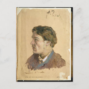 Porträtt i Anton Chekhov Vykort