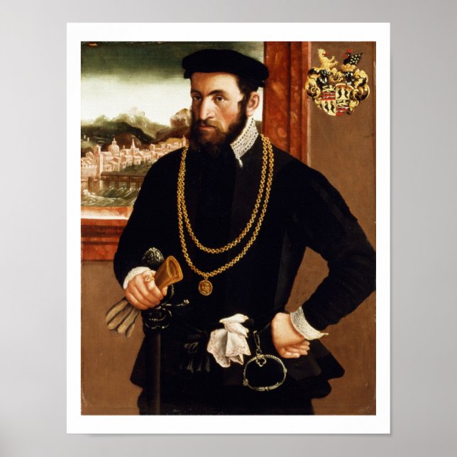 Porträtt i Anton Rummel von Liechtenstein Poster (Framsidan)