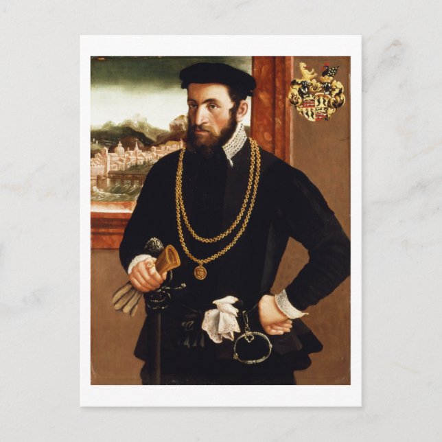 Porträtt i Anton Rummel von Liechtenstein Vykort (Framsida)