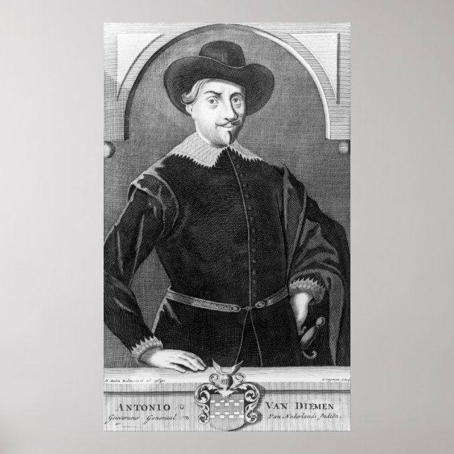 Porträtt i Antony van Diemen Poster (Framsidan)