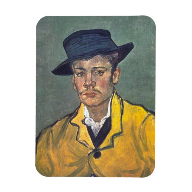 Porträtt i Armand Roulin av Vincent Van Gogh Magnet (Vertikal)