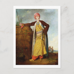 Porträtt i armeniska, 1771 (olja på arbetsyta) vykort