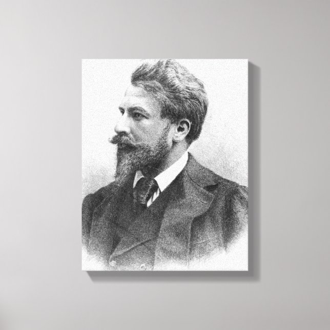 Porträtt i Arthur Schnitzler Canvastryck (Framsida)