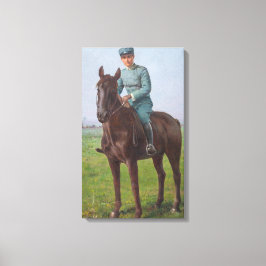 Porträtt i Attilio Triboletti (Cavalry Soldier) Canvastryck