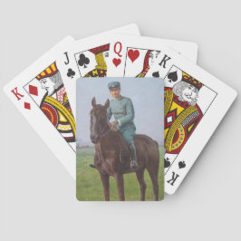 Porträtt i Attilio Triboletti (Cavalry Soldier) Casinokort