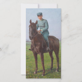 Porträtt i Attilio Triboletti (Cavalry Soldier) Kort