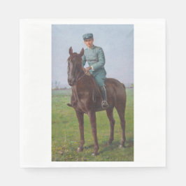 Porträtt i Attilio Triboletti (Cavalry Soldier) Pappersservett