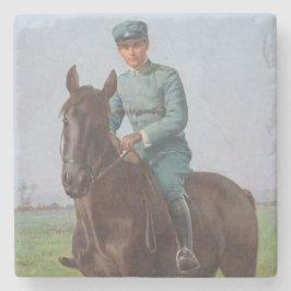 Porträtt i Attilio Triboletti (Cavalry Soldier) Stenunderlägg