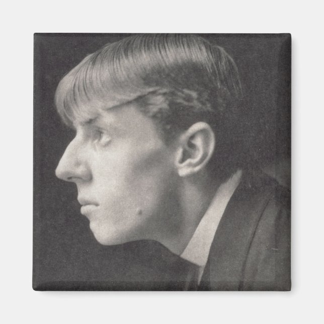 Porträtt i Aubrey Beardsley (1872-98) av Frederic Magnet (Framsidan)