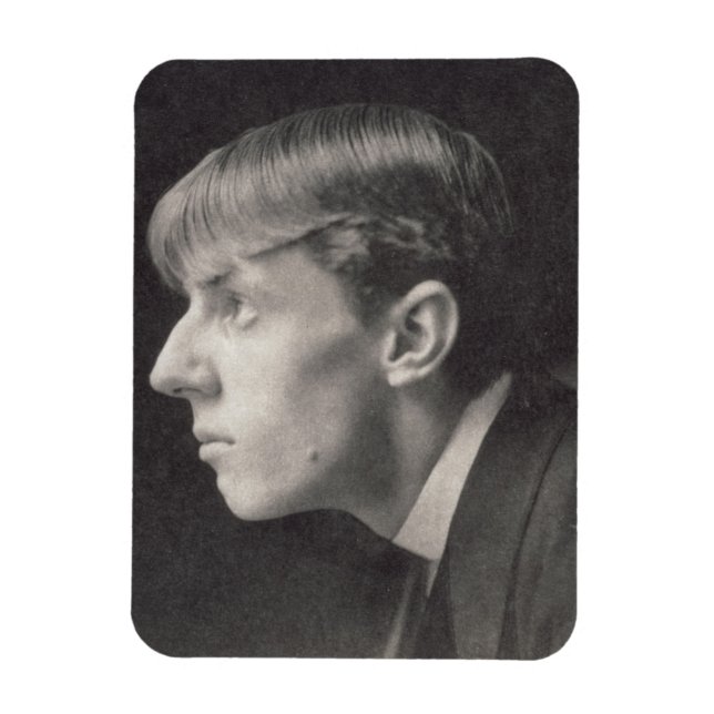 Porträtt i Aubrey Beardsley (1872-98) av Frederic Magnet (Vertikal)