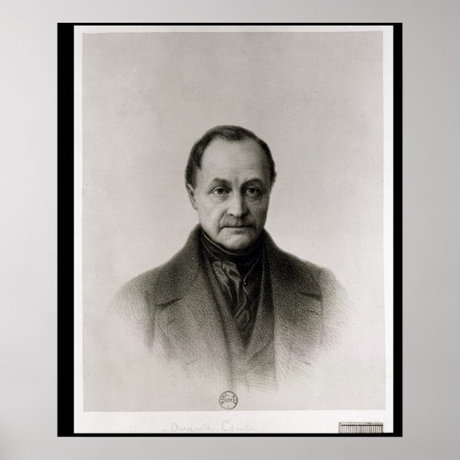 Porträtt i Auguste Comte , Fransk filosof Poster (Framsidan)