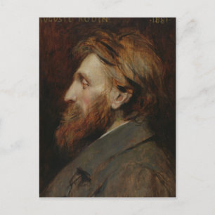 Porträtt i Auguste Rodin 1881 Vykort