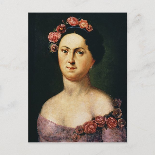 Porträtt i Avdotia Istomina, 1830 Vykort (Framsida)