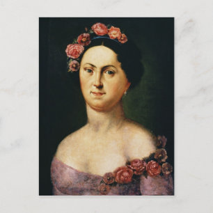 Porträtt i Avdotia Istomina, 1830 Vykort