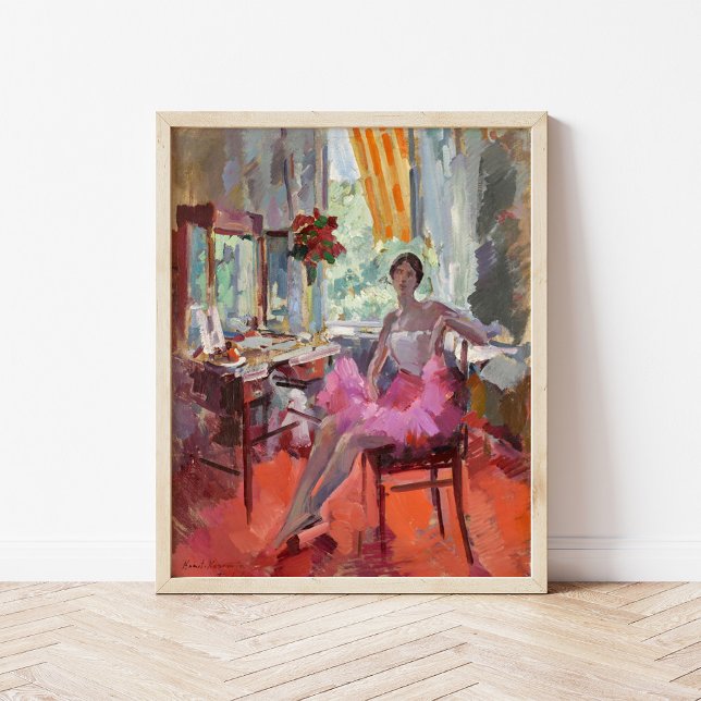 Porträtt i Ballerina Vera Trefilova | Korovin Poster (Skapare uppladdad)