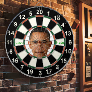 Porträtt i Barack Obama Darttavla