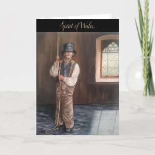 "Porträtt i Bell Ringer vid Welsh Chapel" Kort