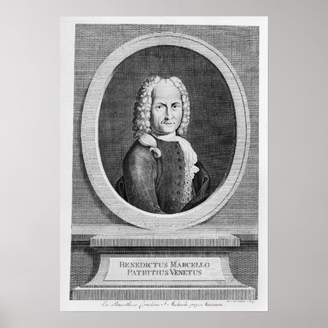 Porträtt i Benedetto Marcello Poster (Framsidan)