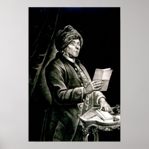 Porträtt i Benjamin Franklin, 1777 Poster