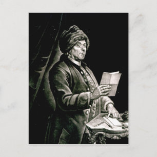Porträtt i Benjamin Franklin, 1777 Vykort