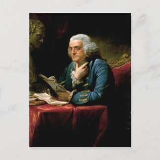 Porträtt i Benjamin Franklin Vykort