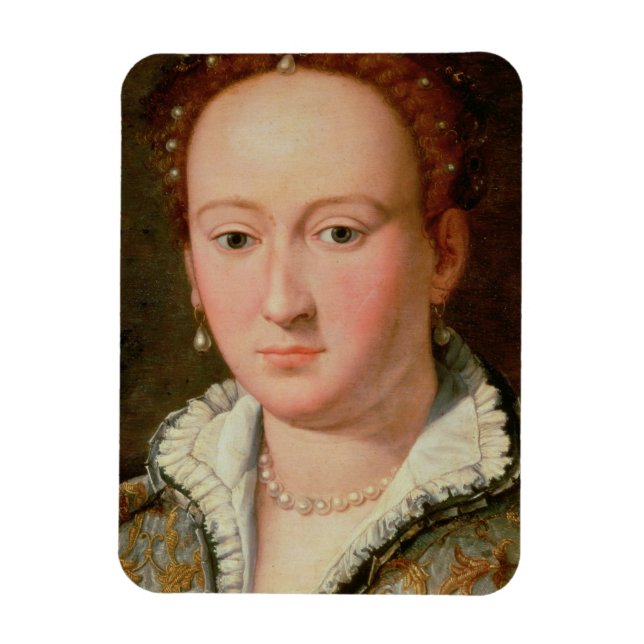 Porträtt i Bianca Cappello, c.1580 (olja på koppar Magnet (Vertikal)
