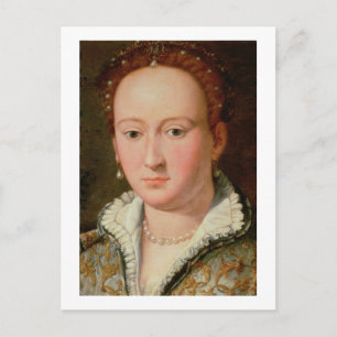 Porträtt i Bianca Cappello, c.1580 (olja på koppar Vykort