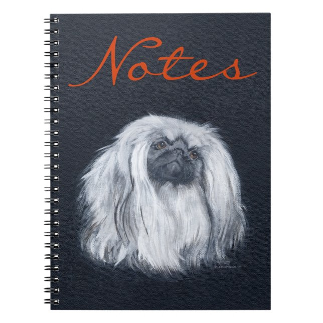 Porträtt i Black Anteckningsbok Med Spiral (Framsidan)