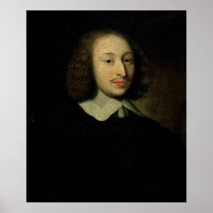 Porträtt i Blaise Pascal Poster