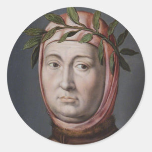 Porträtt i Boccaccio Runt Klistermärke