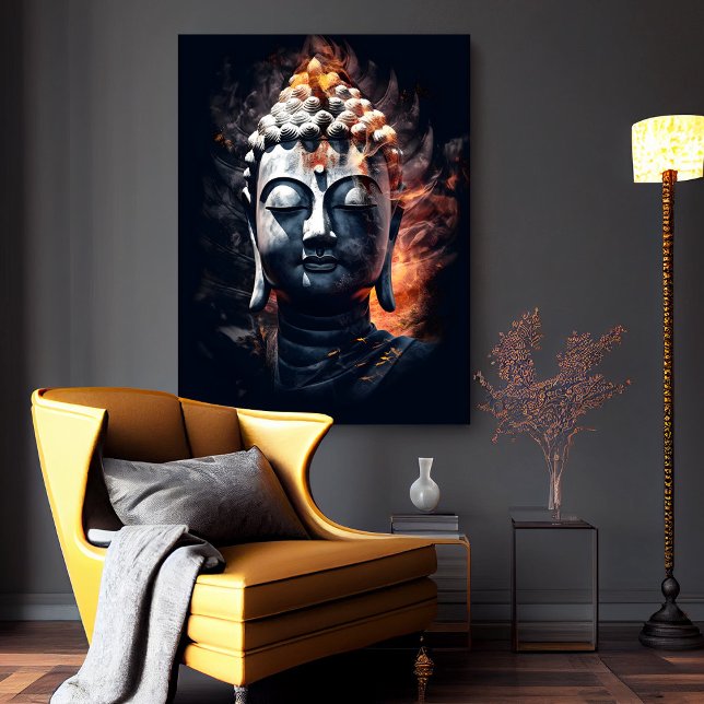 Porträtt i Buddha | Digital Art-Poster Poster (Portrait of Buddha | Digital Art Poster)